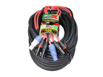 ProX XC-PWC14-DXLR100, 100 Ft Jumper Power Connection with Dual XLR-F And XLR-M by ProX Cases