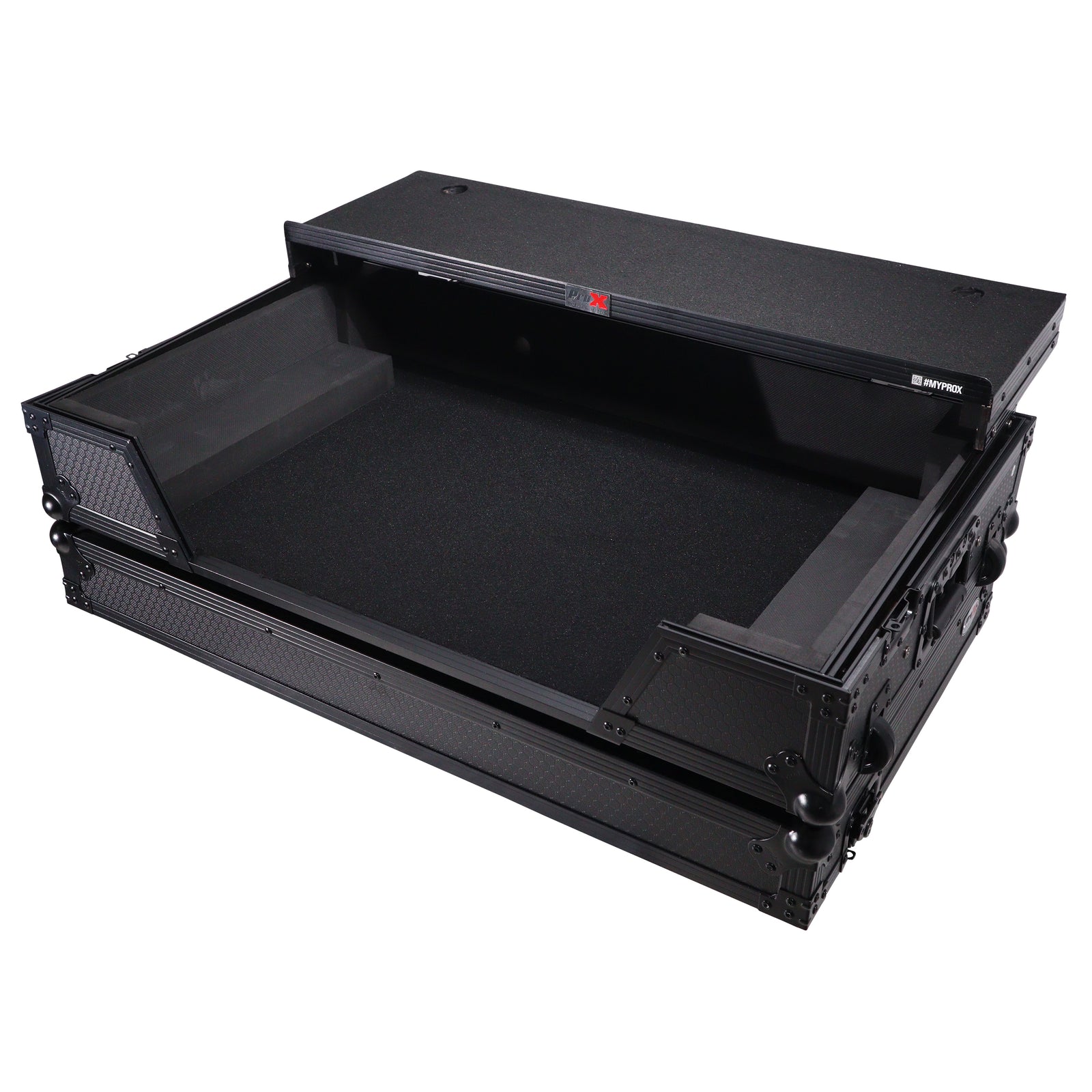 ProX XS-HIT7WLTBL, ATA Flight Road Case for Hercules T7 Inpulse Controller 1U Rack Space and Wheels - Black Finish by ProX Cases