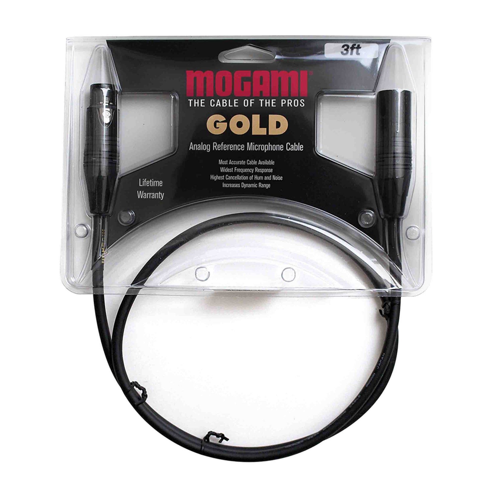Mogami GOLD STUDIO-50, XLR Male to XLR Female Studio Patch Cable - 50 Ft by Mogami