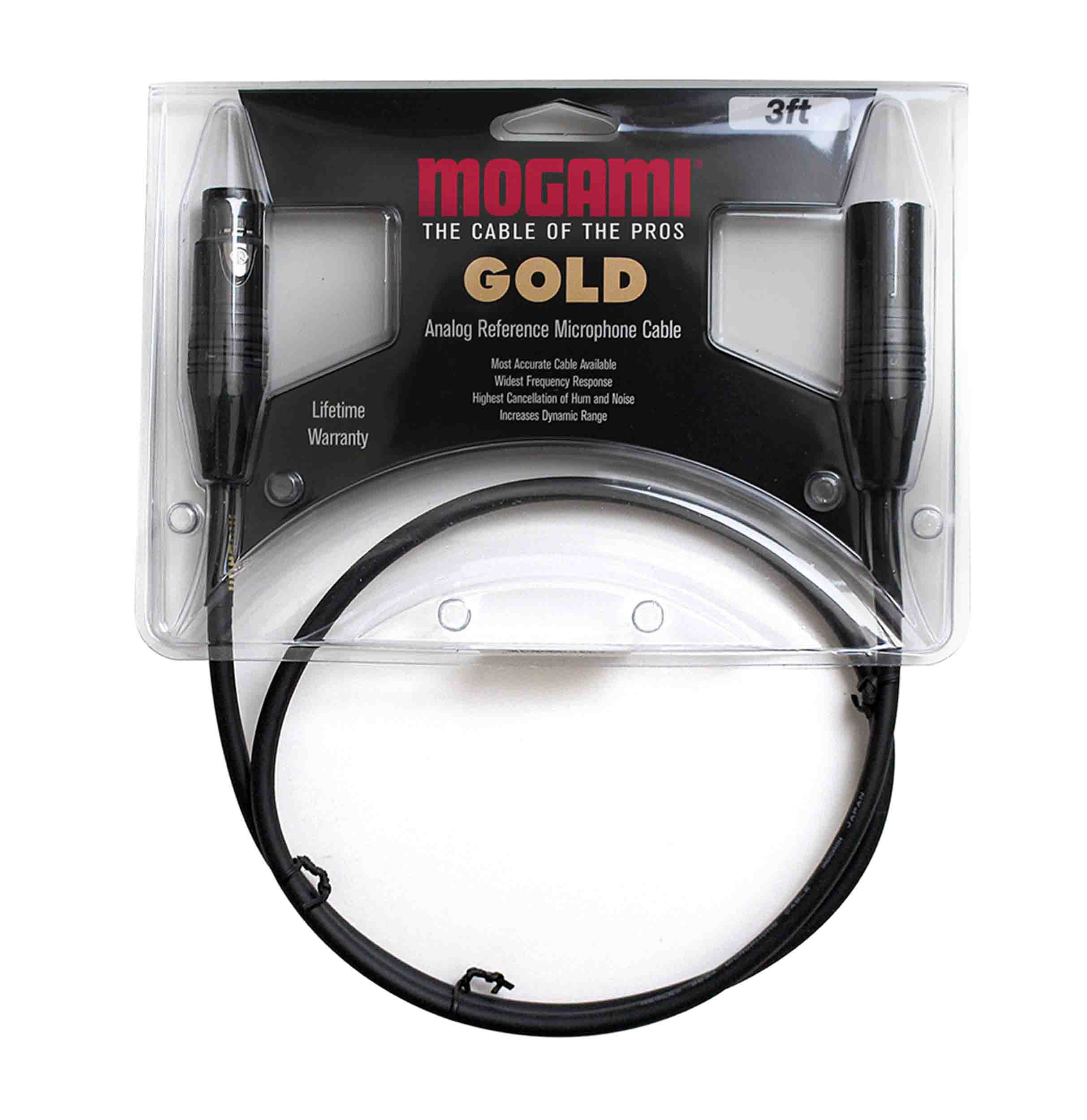 Mogami GOLD STUDIO-50, XLR Male to XLR Female Studio Patch Cable - 50 Ft by Mogami
