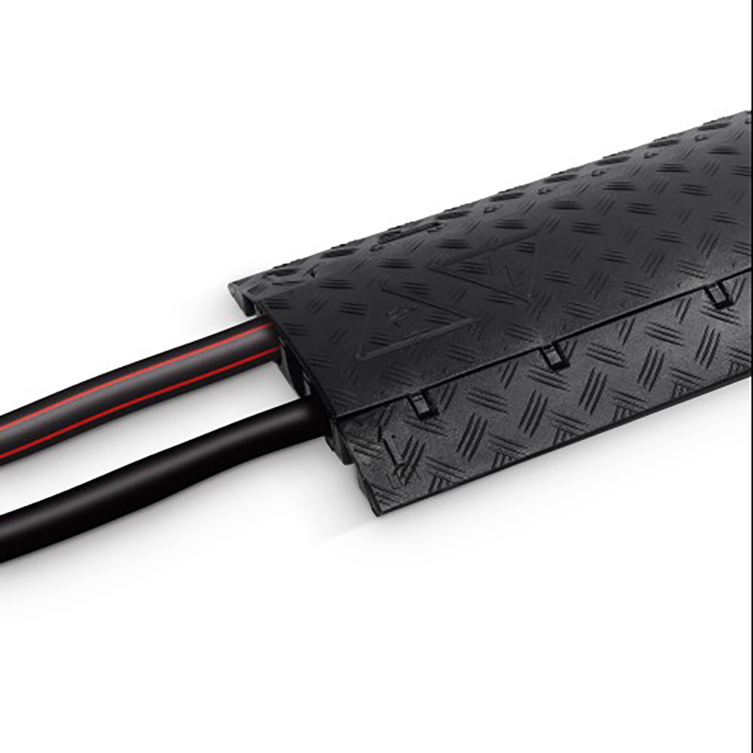 Defender 85200BLK, Medium Duty 3 Channels Cable Protector - Black by Defender