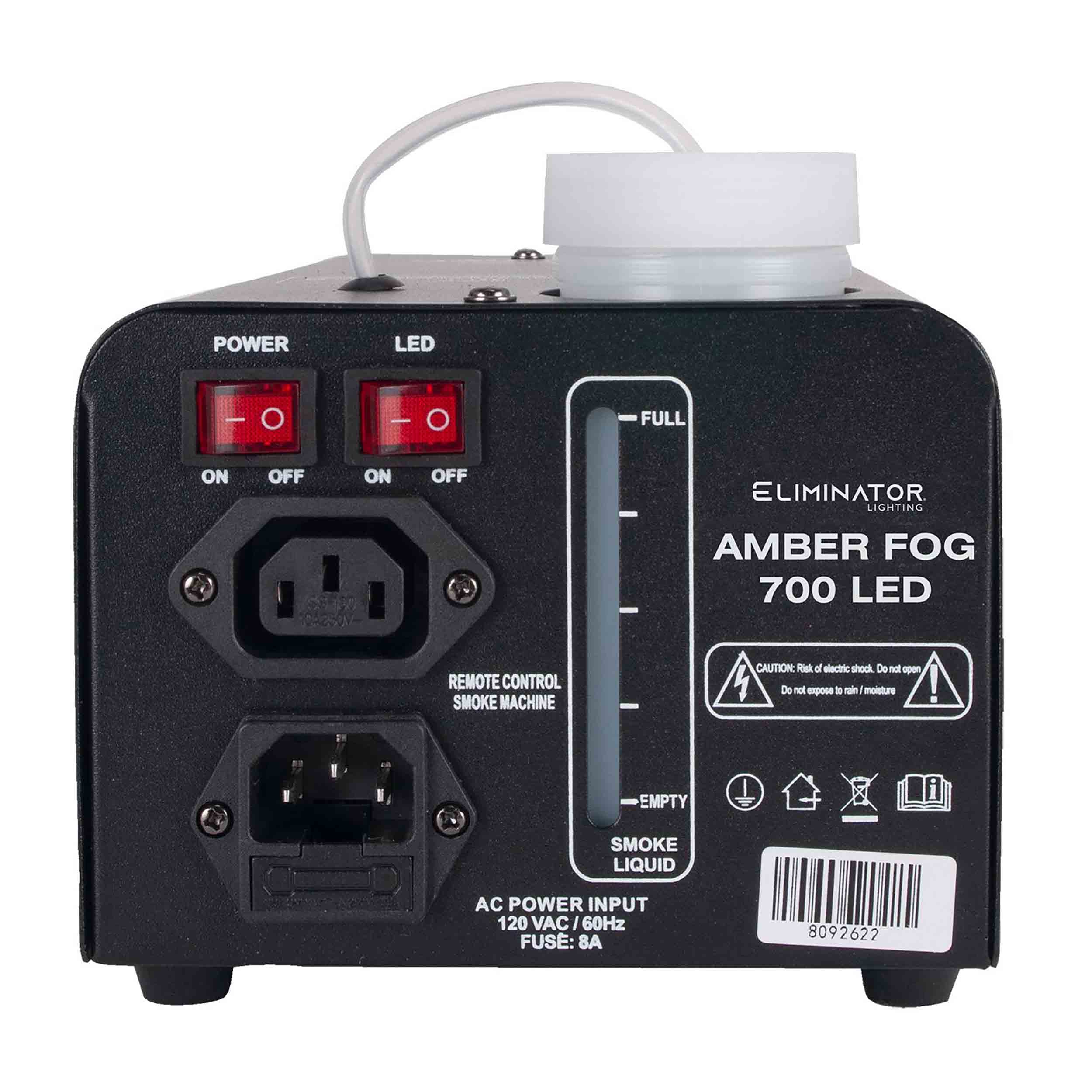 Eliminator Lighting Amber FOG 700 LED, Fog Machine with 3 Amber LEDs by Eliminator Lighting