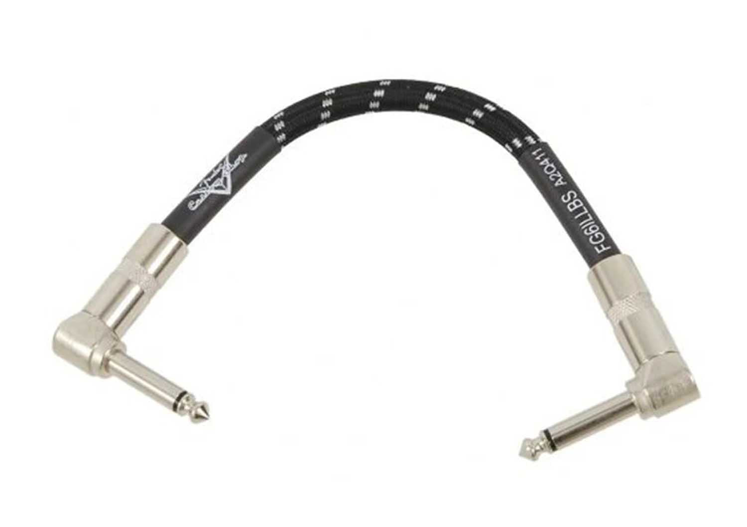 Fender FG6ILLBS Custom Shop Black Tweed Instrument Cable - 6 Inch by Fender