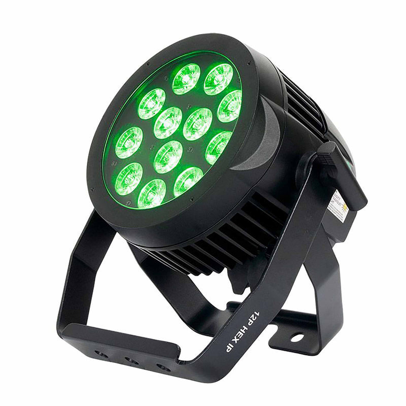 ADJ 12P HEX IP, Heavy-Duty RGBAW+UV LED Wash Light - IP65 Rated by ADJ