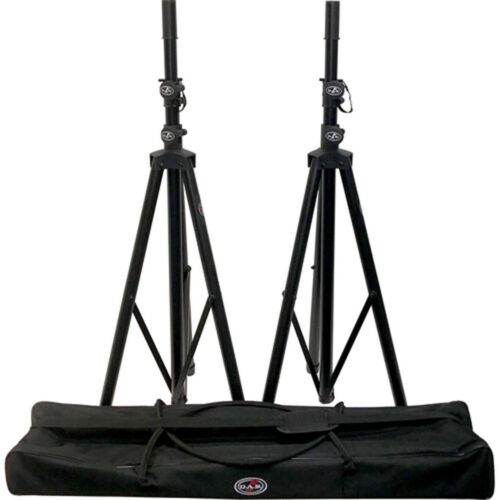 DAS Audio DAS-TRPD-S2 PAK, Tripod Speaker Stand Pack with Zipper Bag - Pair by DAS Audio