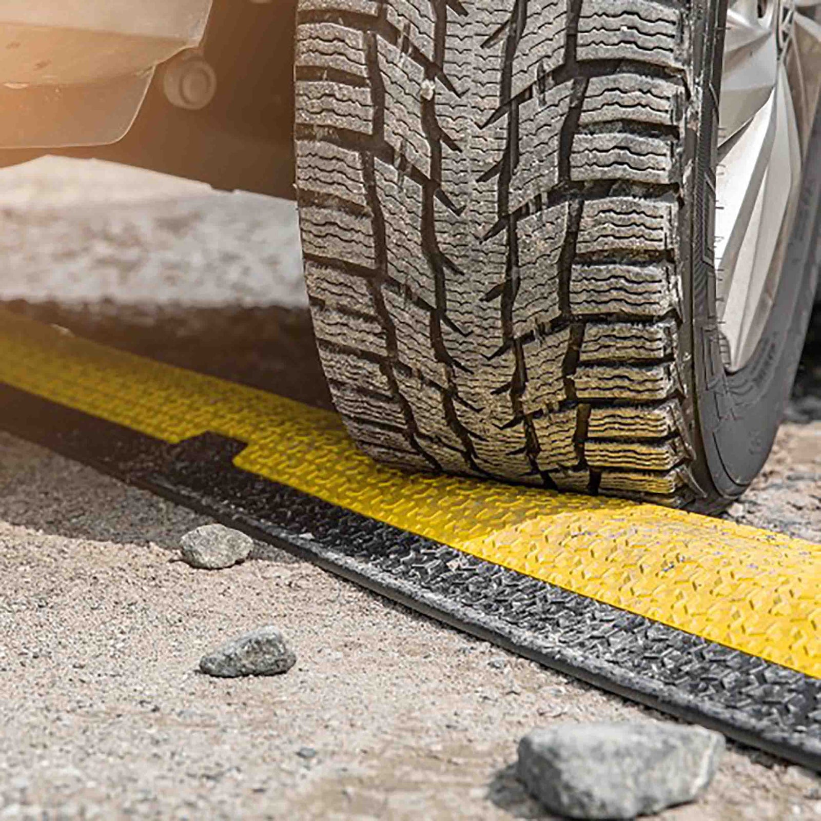 Defender 86100, 2 Channels Medium Duty Cable Protector - Black/Yellow by Defender