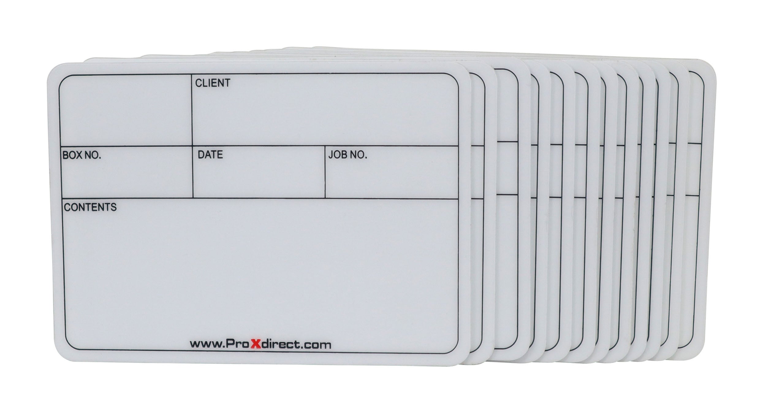 ProX X-CLABELLGX12, 12 Pack of Large Multipurpose Labels for Flight Cases by ProX Cases