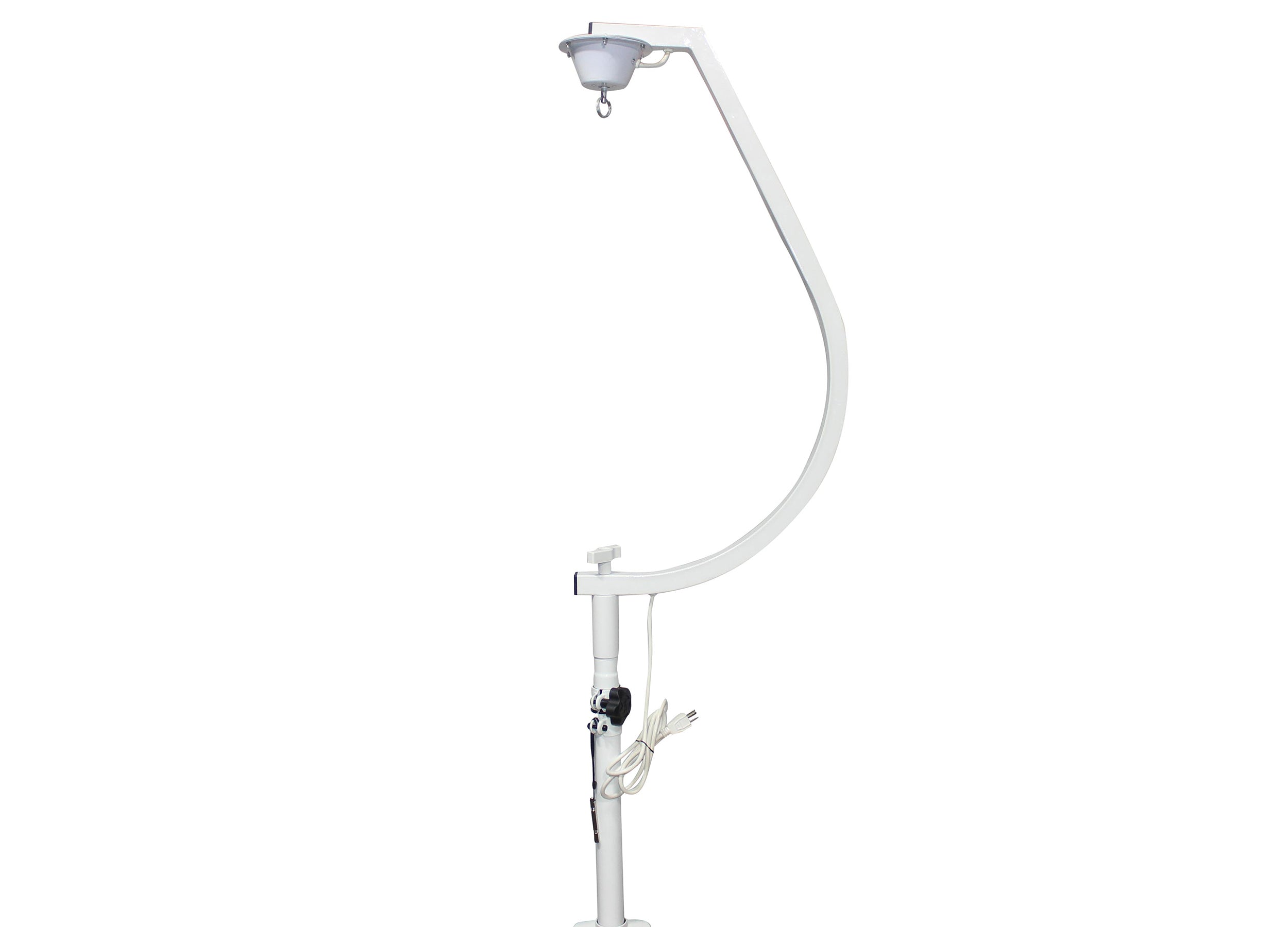 B-Stock Scratch & Dent: ProX X-MB20STAND 20" Mirror Ball Free Standing Hook with 1 RPM Motor - White