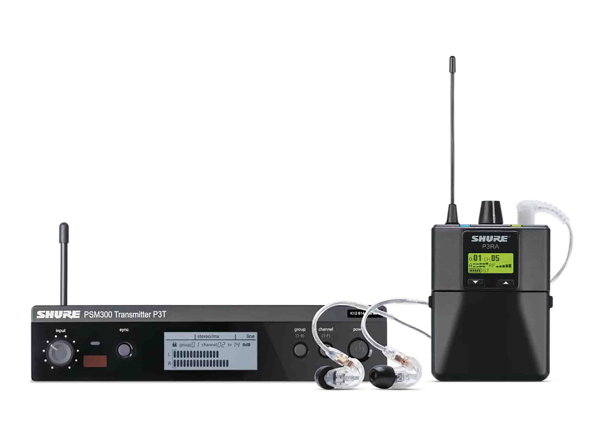Shure P3TRA215CL Wireless Personal In-Ear Monitor System - Hollywood DJ