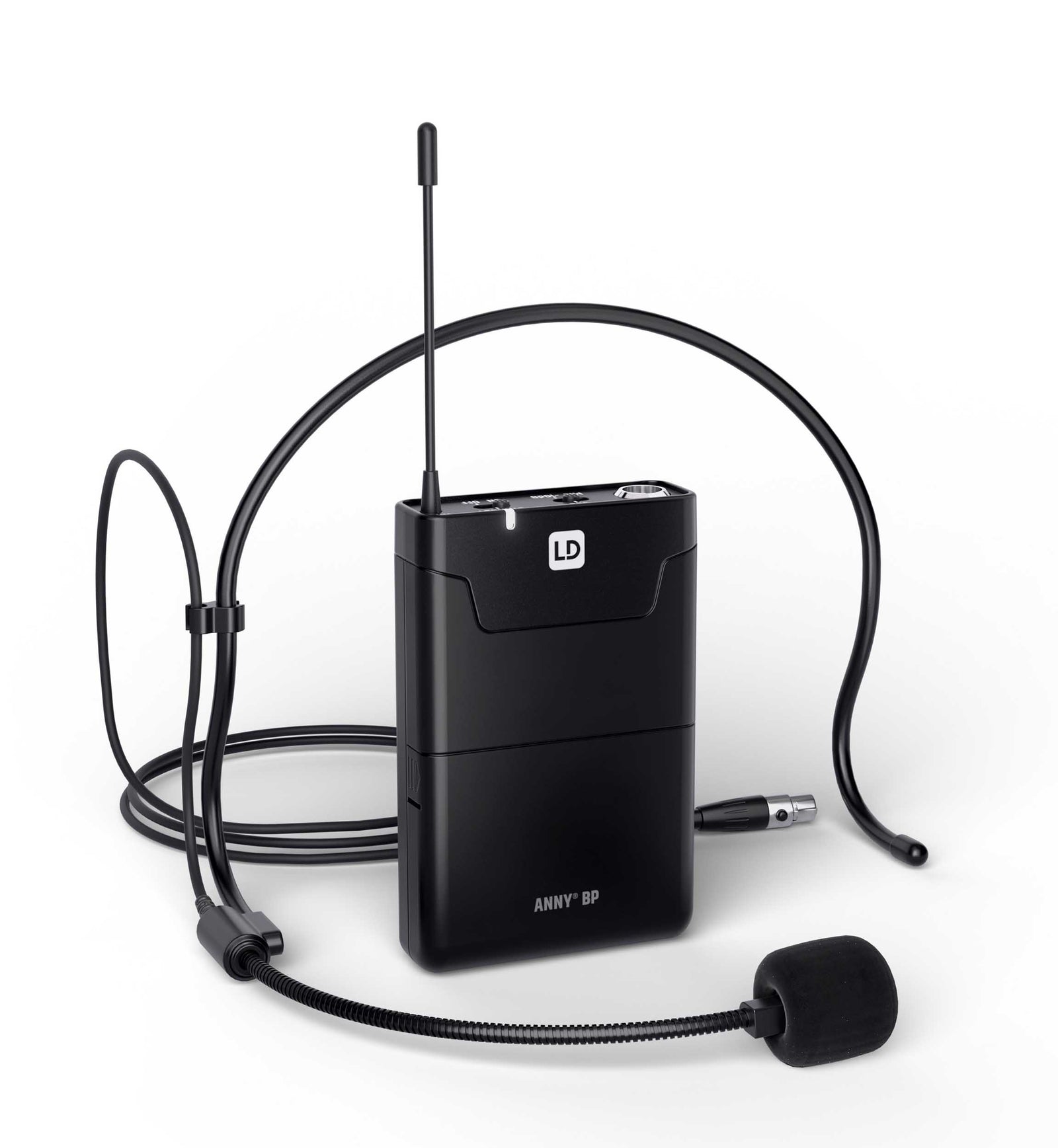 LD System ANNY 10 BPH B5.1, 10" Portable Battery-Powered Bluetooth PA System with Mixer And 1x Headset Microphone Including Bodypack by LD Systems