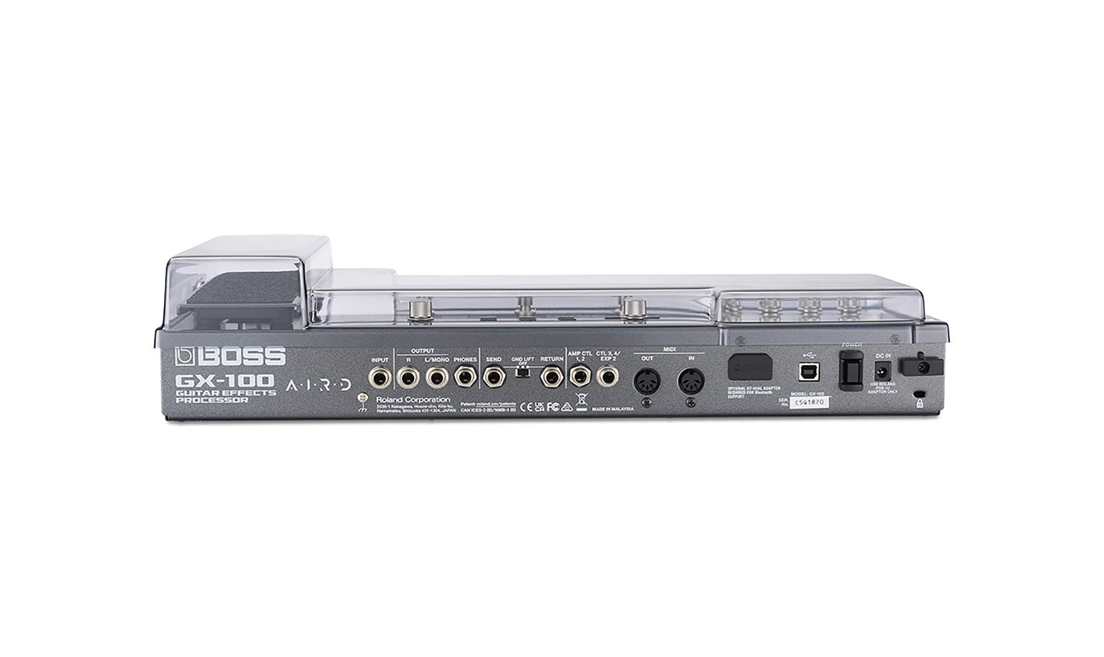 Decksaver DS-PC-GX100, Protection Cover for GX-100 Pedal Processor by Decksaver