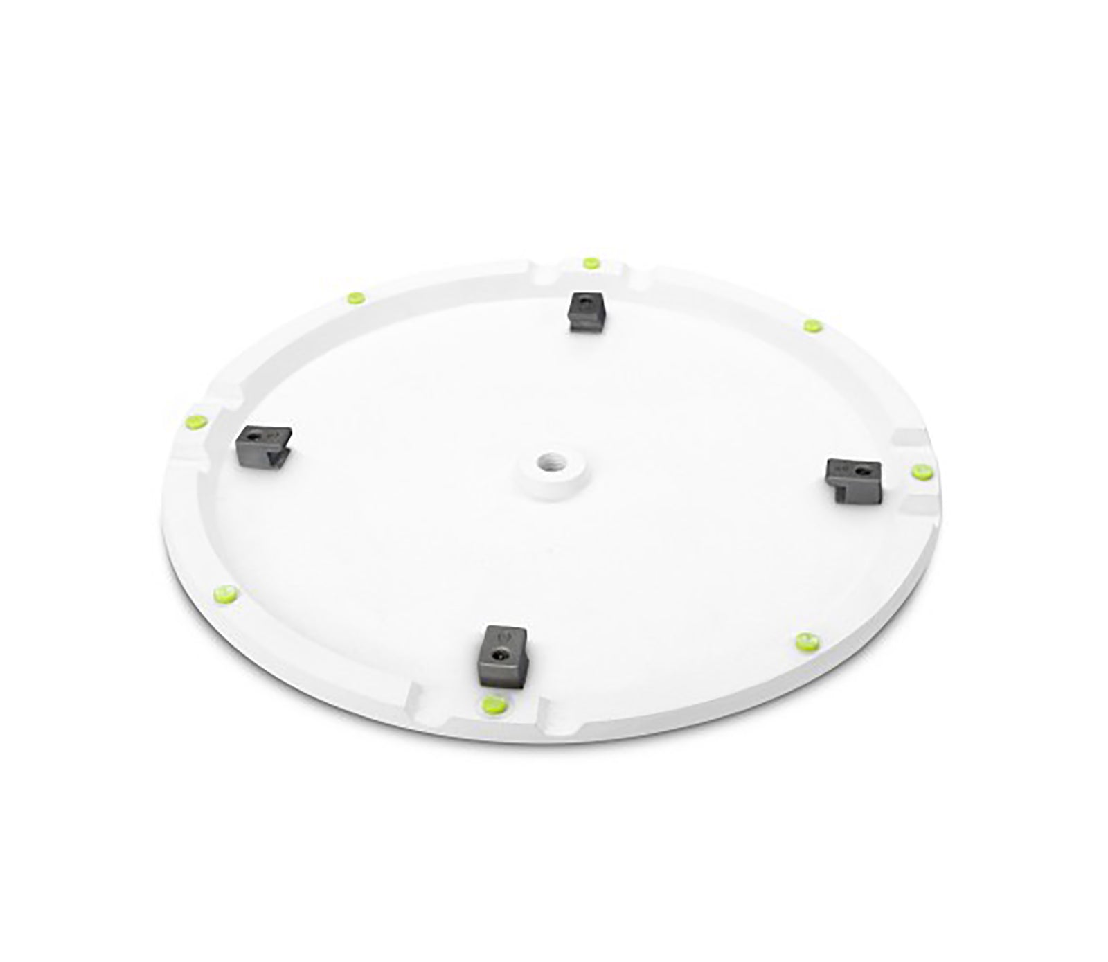 Gravity GSSPWBSET1W, Speaker Stand With Base And Weight Plate Made Of Cast Iron White by Gravity