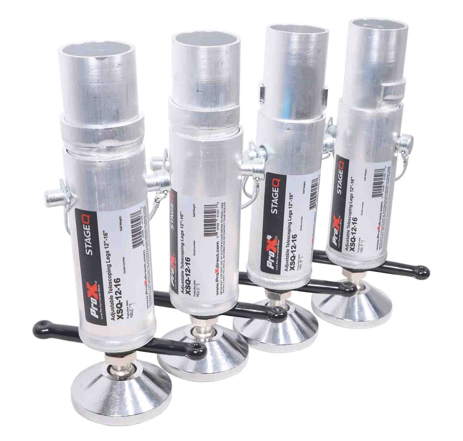 ProX XSQ-1215MK2 StageQ Platform Telescoping Legs12 to 15 Inch Height - adjustable to 16 by ProX Cases