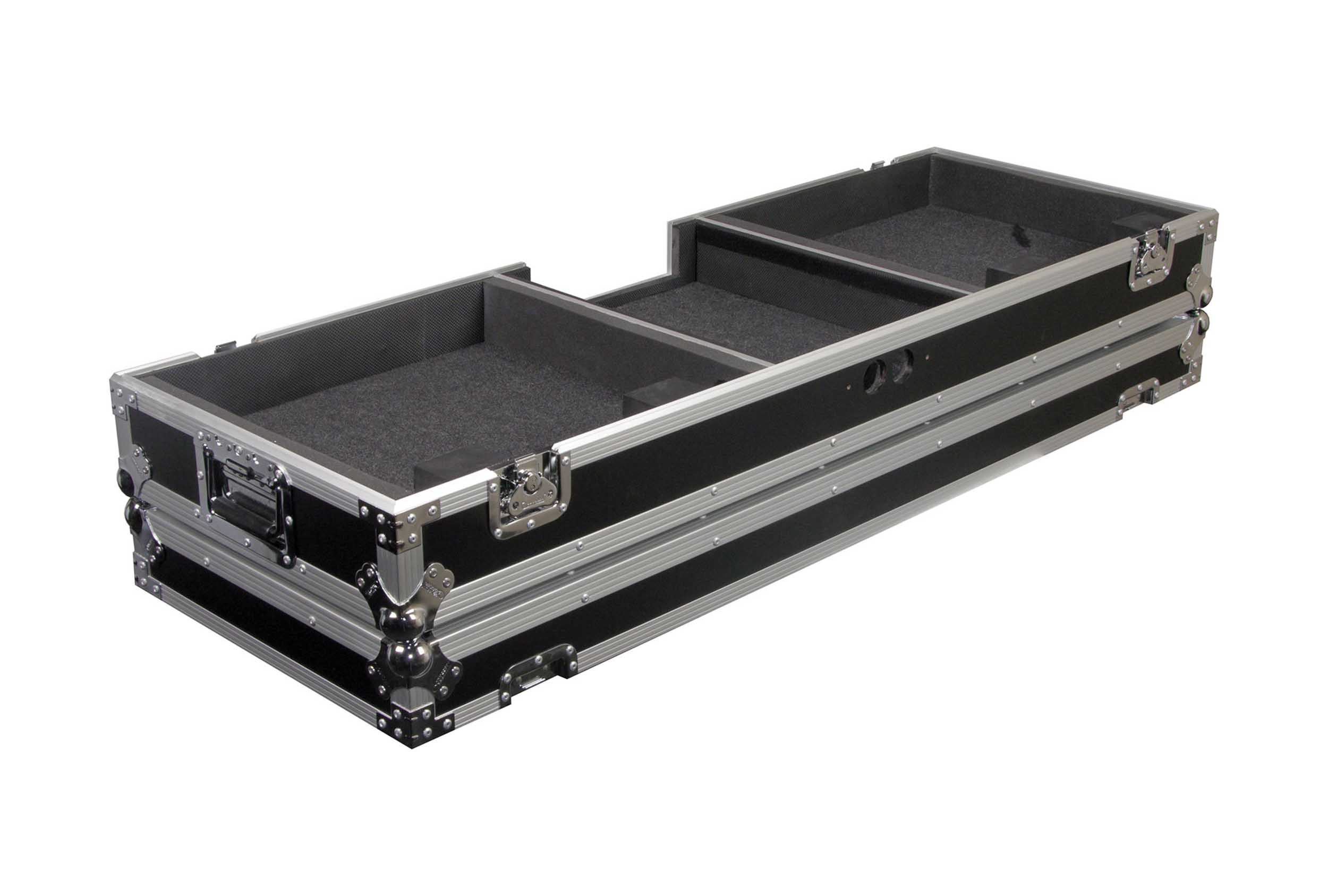 Open Box: Odyssey FZDJ12W 12" Format DJ Mixer and Turntables Flight Coffin Case with Wheels by Odyssey