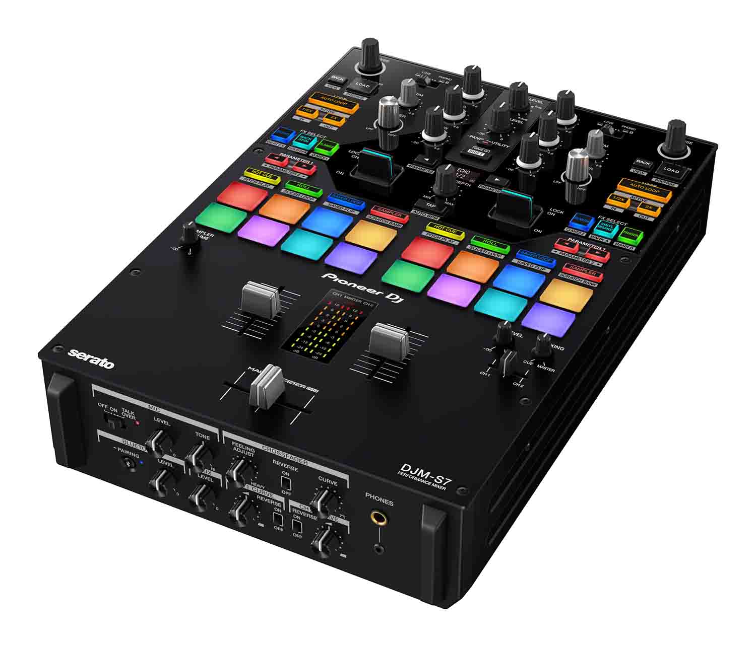 Open Box: Pioneer DJ DJM-S7 Scratch-Style 2-Channel Performance DJ Mixer - Black