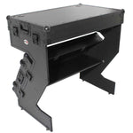 ProX XS-ZTABLEBL JR, DJ Workstation & Flight Case Table With Wheels - Black by ProX Cases