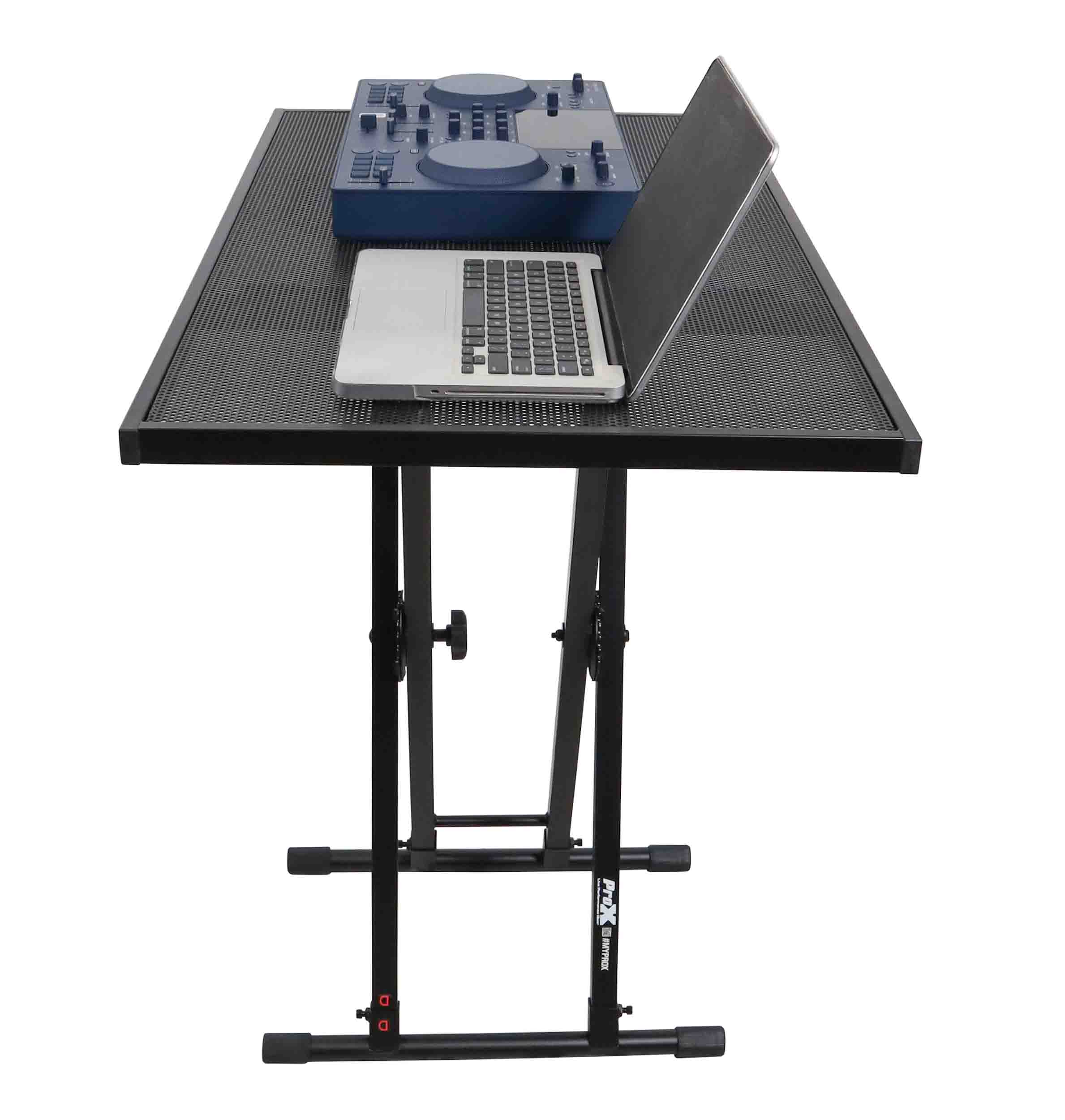 ProX T-KSTU4024, 40" x 24" Utility Music Keyboard X Stand Table Top Add on for DJ Controllers and Laptops