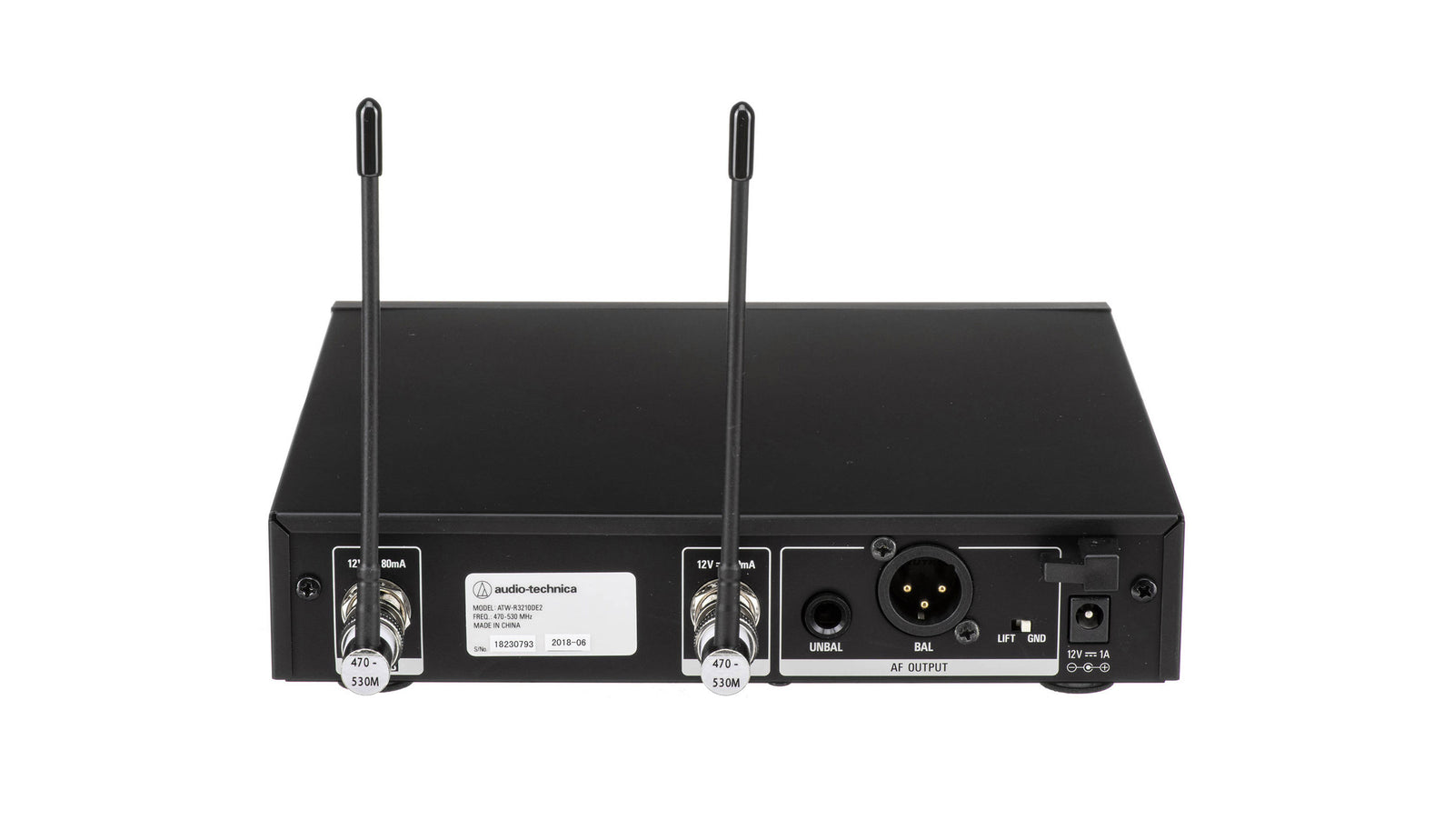 Audio-Technica ATW-3212/C510DE2, 3000 Series Wireless Handheld Microphone System with ATW-C510 Capsule DE2 470 to 530 MHz by Audio-Technica
