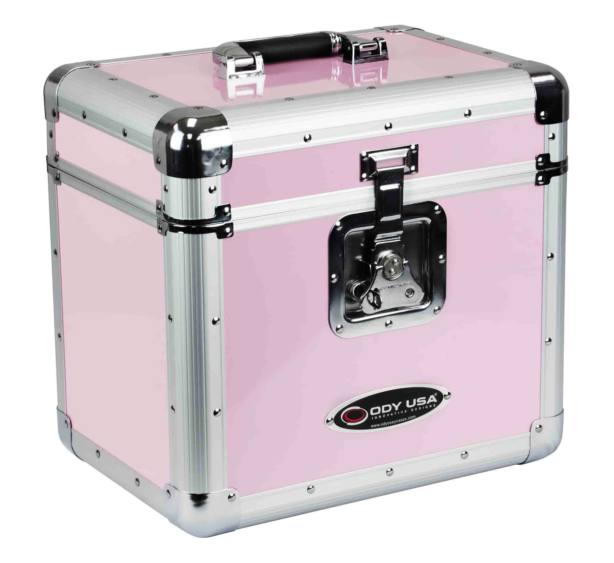 Odyssey KLP1PINK, KROM Series Pink Record / Utility Case for 70 12″ Vinyl Records and LPs