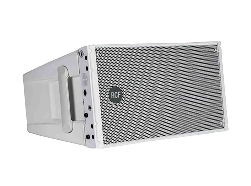 RCF HDL10-A-W, 1400W Dual 8-Inch Active Line Array Module - White by RCF