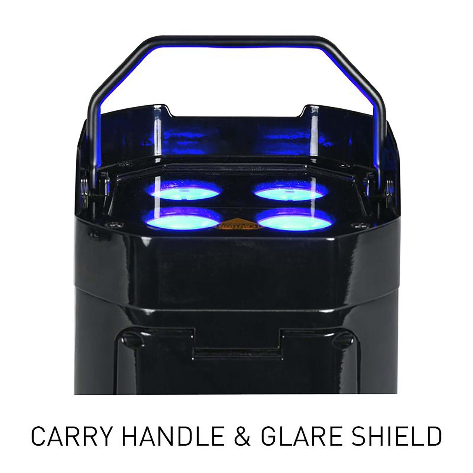 ADJ Element H6, Event Up Lighting System With (6) IP54-Rated Black Fixtures and Charging Flight Case by ADJ