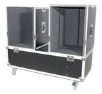 ProX X-EVO1250X2W, ATA Flight Case for 2x RCF EVOX12 or EV Evolve 50 Compact Arrays Fits Two Speakers and Subwoofers by ProX Cases