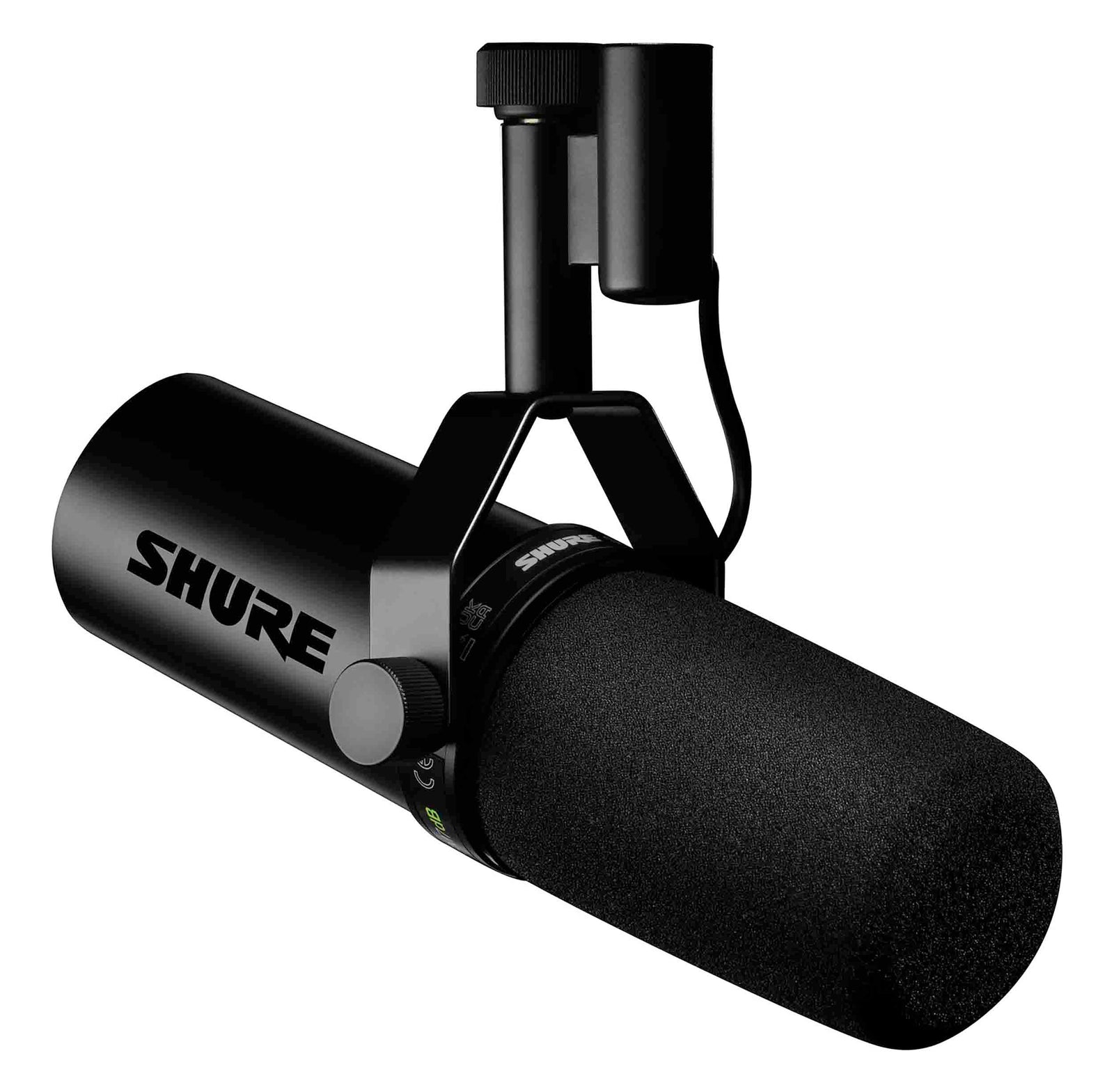 Shure SM7DB Podcast Vocal Mic DJ Package with Studio Headphones and Boom Stand plus 15' XLR by Shure