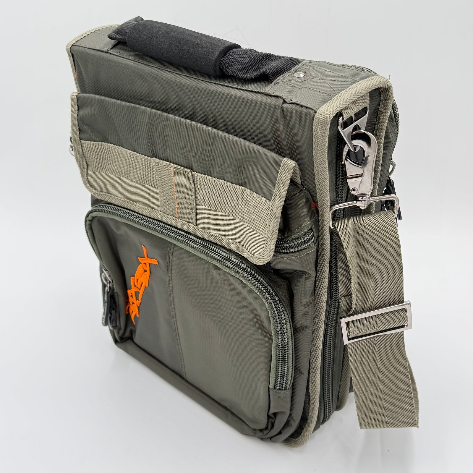 Bloxbox Olive DJ Satchel Bag - fits gobos, small midi controllers, cables, accessories by Hollywood DJ