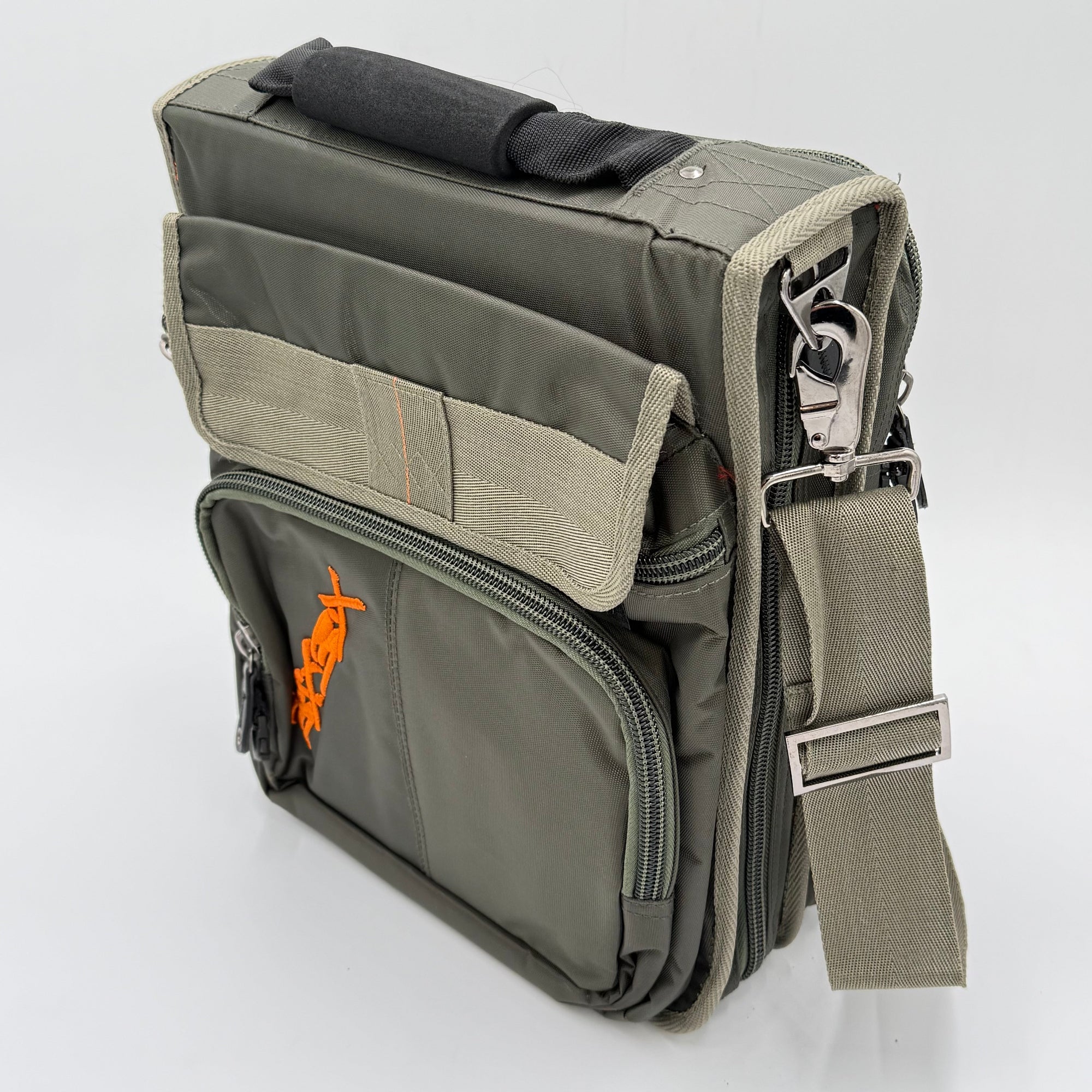 Bloxbox Olive DJ Satchel Bag - fits gobos, small midi controllers, cables, accessories by Hollywood DJ