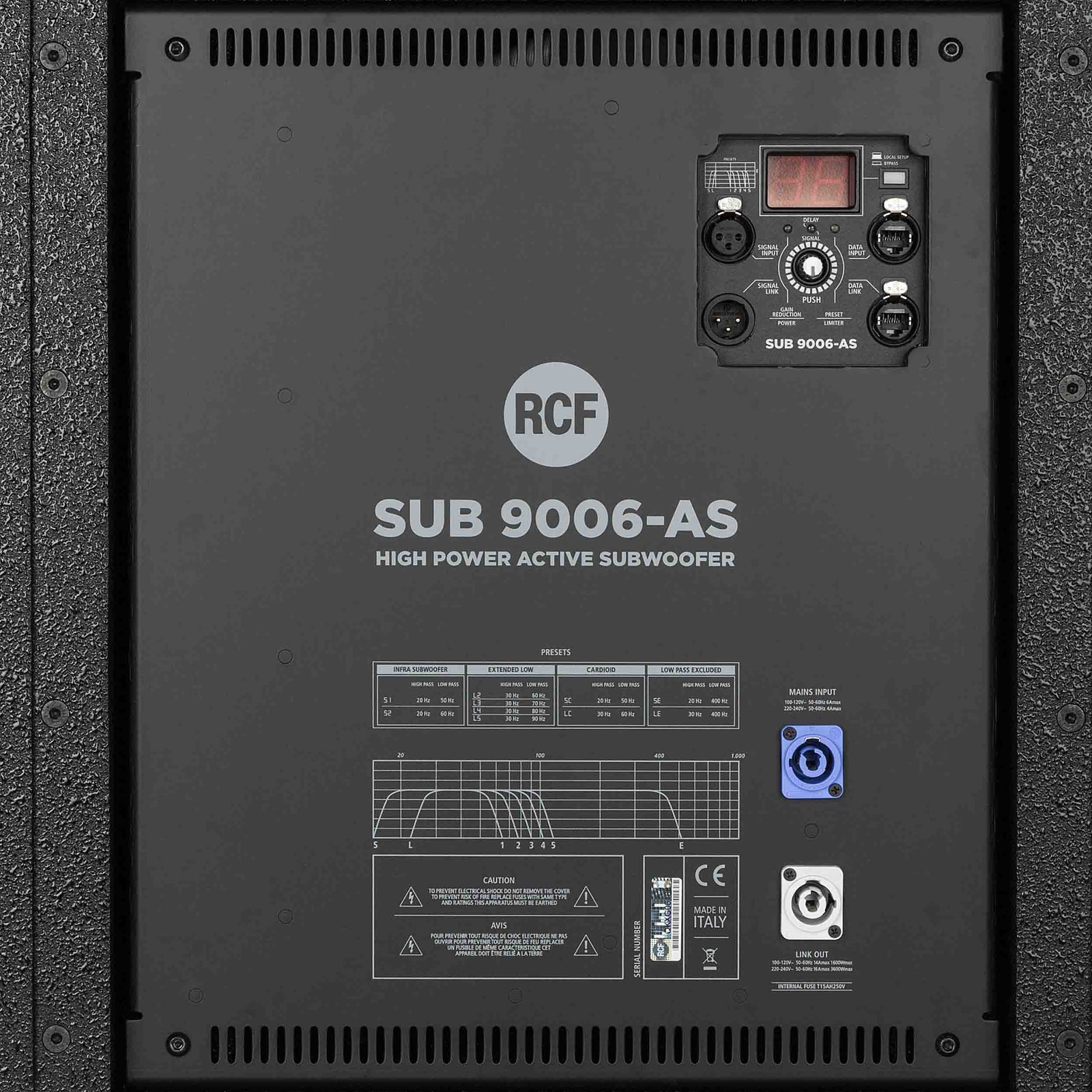 RCF SUB9006-AS Active Dual 18" High Powered Subwoofer by RCF