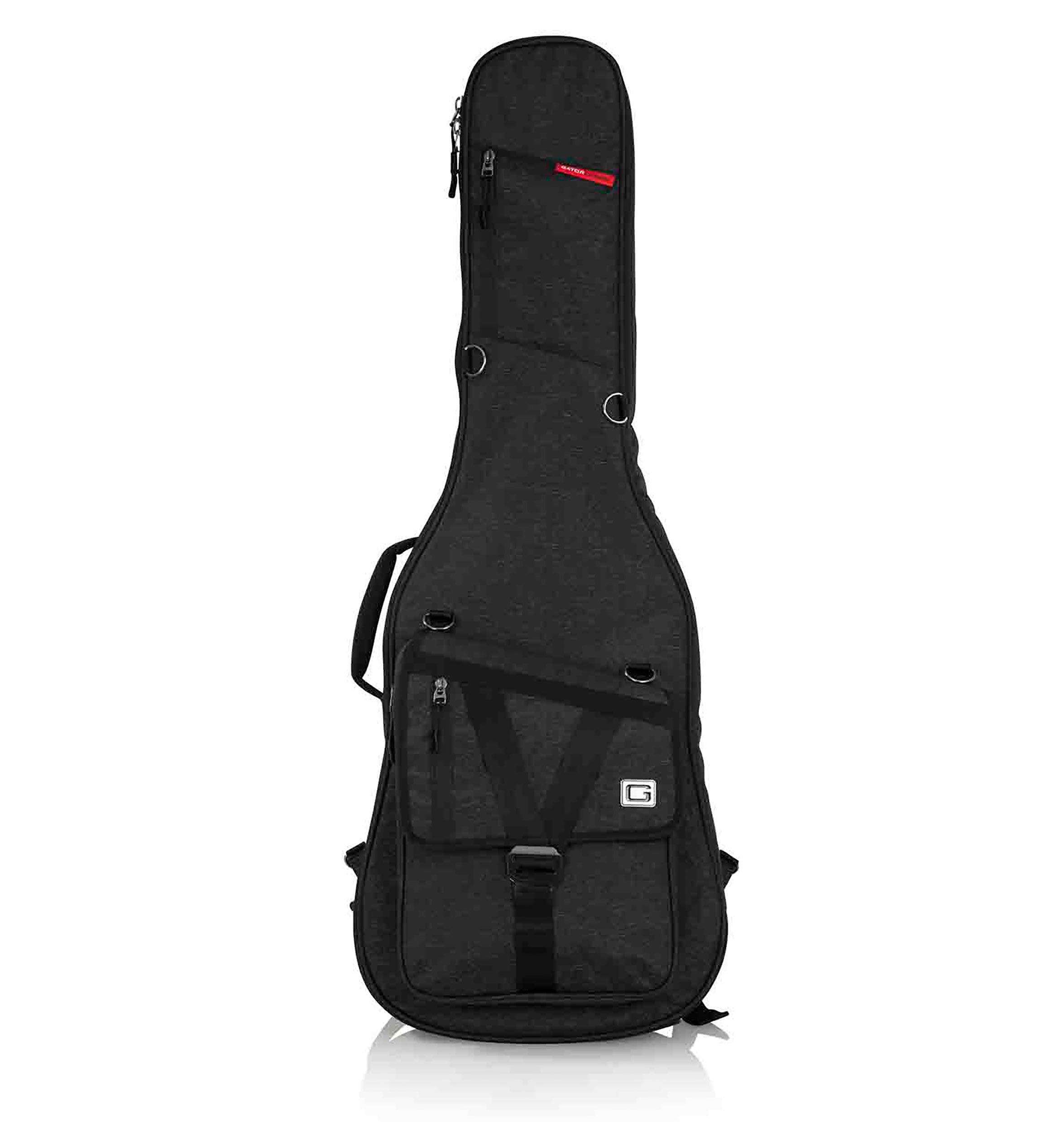 Gator Cases GT-ELECTRIC-BLK Transit Series Electric Guitar Gig Bag with Charcoal Black Exterior by Gator Cases