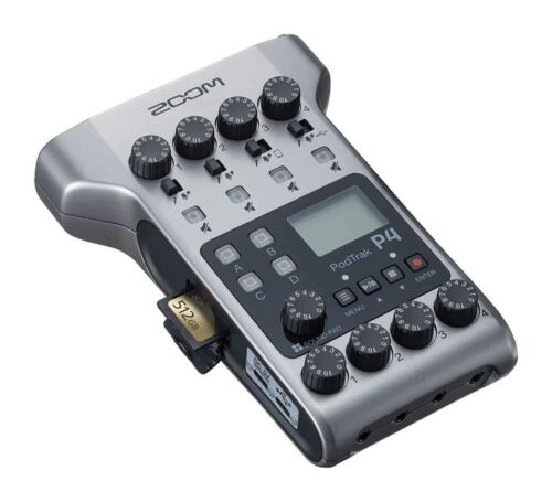 Zoom PodTrak P4 Portable Multitrack Podcast Recorder by Zoom