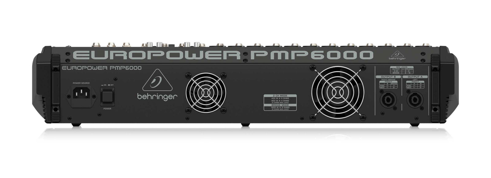Behringer PMP6000, 1600W 20-Channel Powered Mixer by Behringer