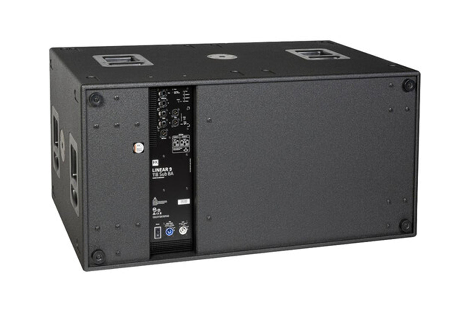 HK Audio L9-118SUBBA, Powered 1100W 18" Dual Vented Bandpass Subwoofer - Black by HK Audio