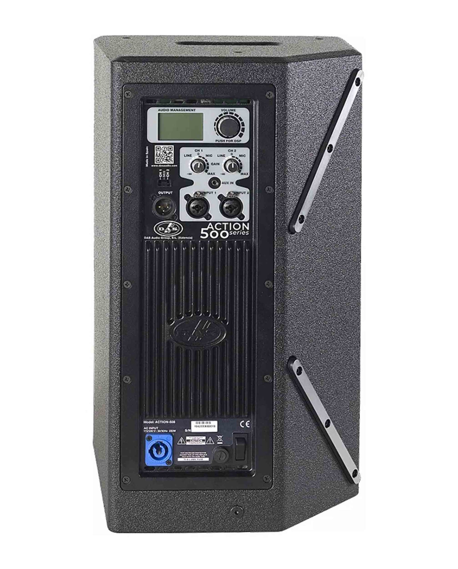 DAS Audio ACTION-508A, Two-Way 8-Inch 720W Powered Portable PA Speaker with DSP Processor - Black by DAS Audio