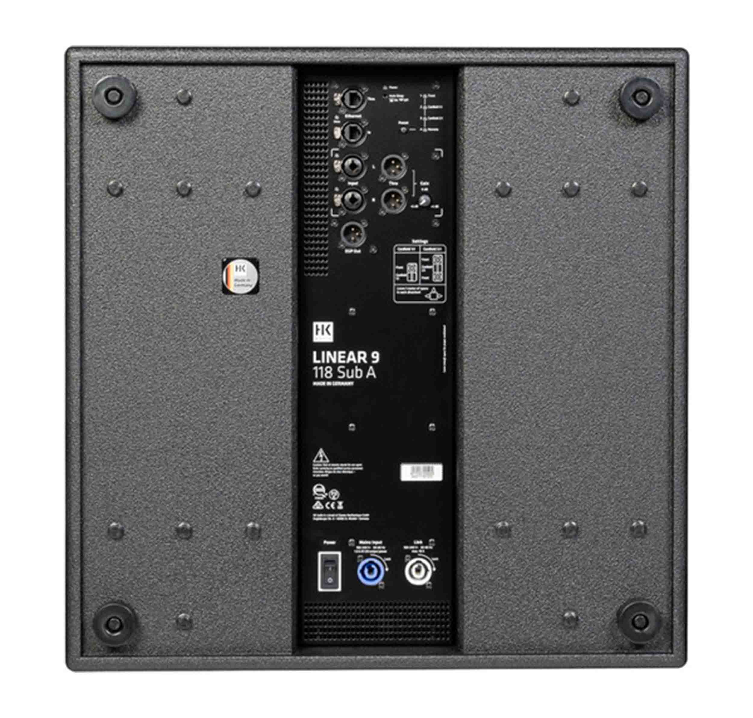 HK Audio DJ L9-118SUBA, 1100W 18-Inch Powered Subwoofer - Black by HK Audio