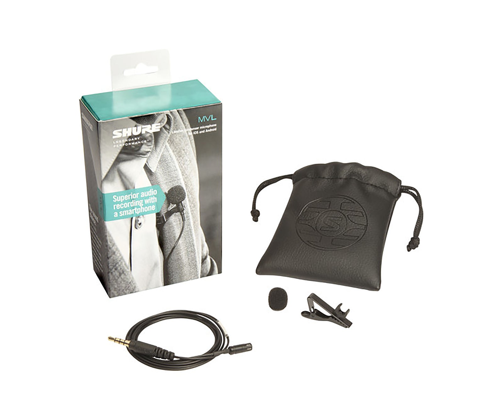 Shure MVL/A Omnidirectional Lavalier Microphone for Smartphones by Shure