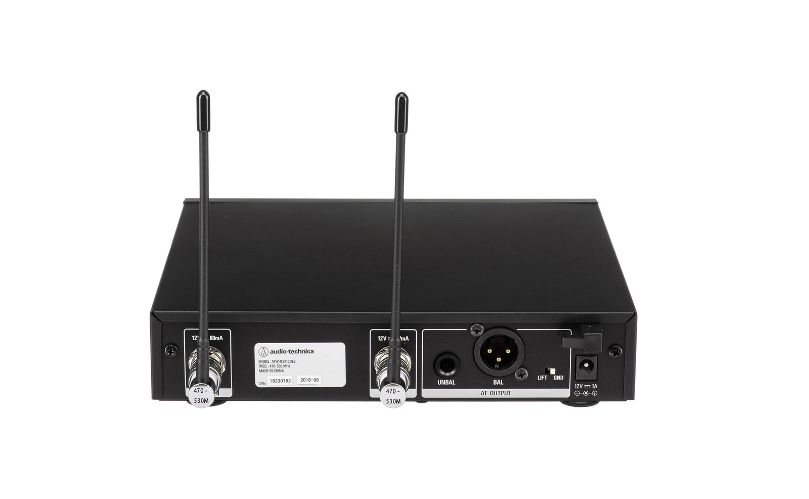 Audio-Technica ATW-3211DE2, 3000 Series Bodypack Wireless Microphone System with No Mic DE2 - 470 to 530 MHz by Audio-Technica