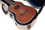 Gator Cases GW-JM UKE-CON Deluxe Wood Case for Concert Style Ukulele - Journeyman Burlap Exterior by Gator Cases