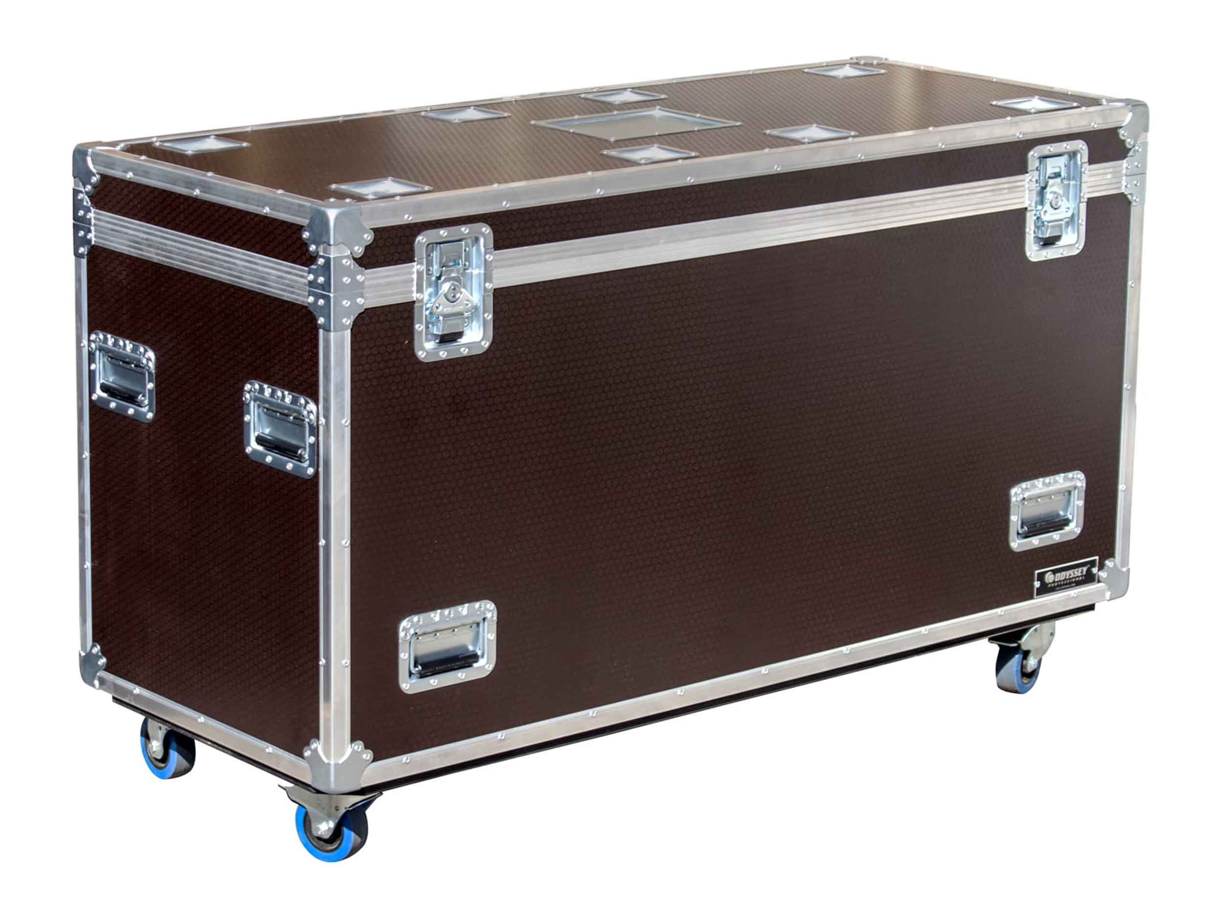 Odyssey OPT602430WBRN, Professional Brown Hex Board Utility Tour Trunk Case with Caster Wheels by Odyssey