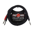 Pig Hog PYIC06, TRS(M)-Dual 1/4" Insert Cable - 6 Ft by PigHog