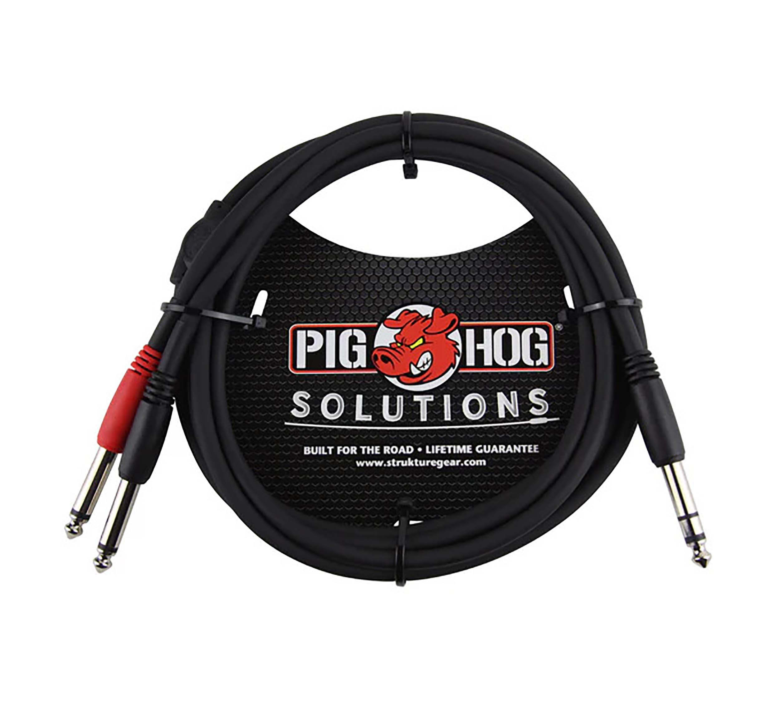 Pig Hog PYIC06, TRS(M)-Dual 1/4" Insert Cable - 6 Ft by PigHog