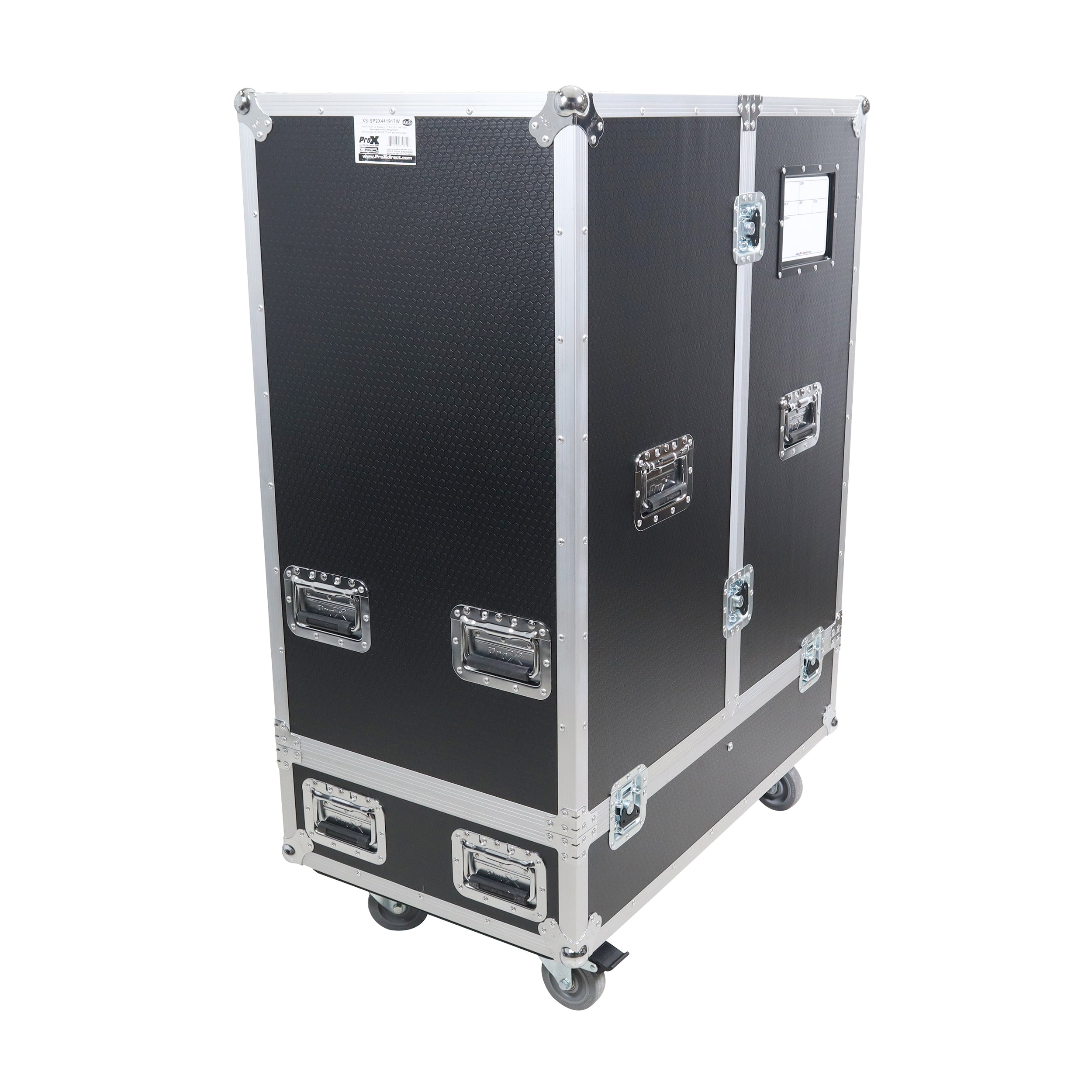 ProX XS-SP2X441917W, Universal ATA Dual Speaker Flight Case for 2x QSC KW153 RCF TTL6-A and Similar Sizes by ProX Cases