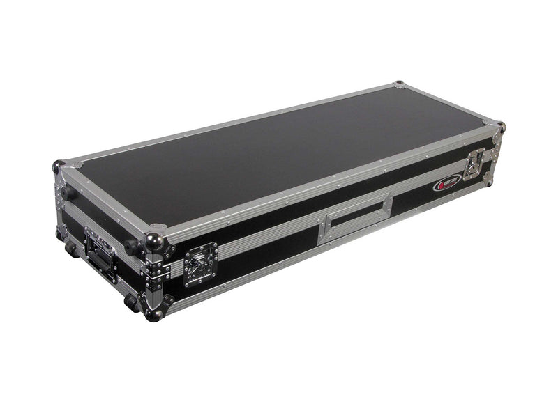 Odyssey FZDJ12W 12" Format DJ Mixer Turntables Flight Coffin Case with Wheels by Odyssey