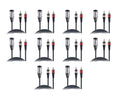 ProX XC-XMYRCA10 X10, 10 Ft High Performance Audio Y Cable XLR-M to Dual RCA DJ Package - 10 Pack by ProX Cases