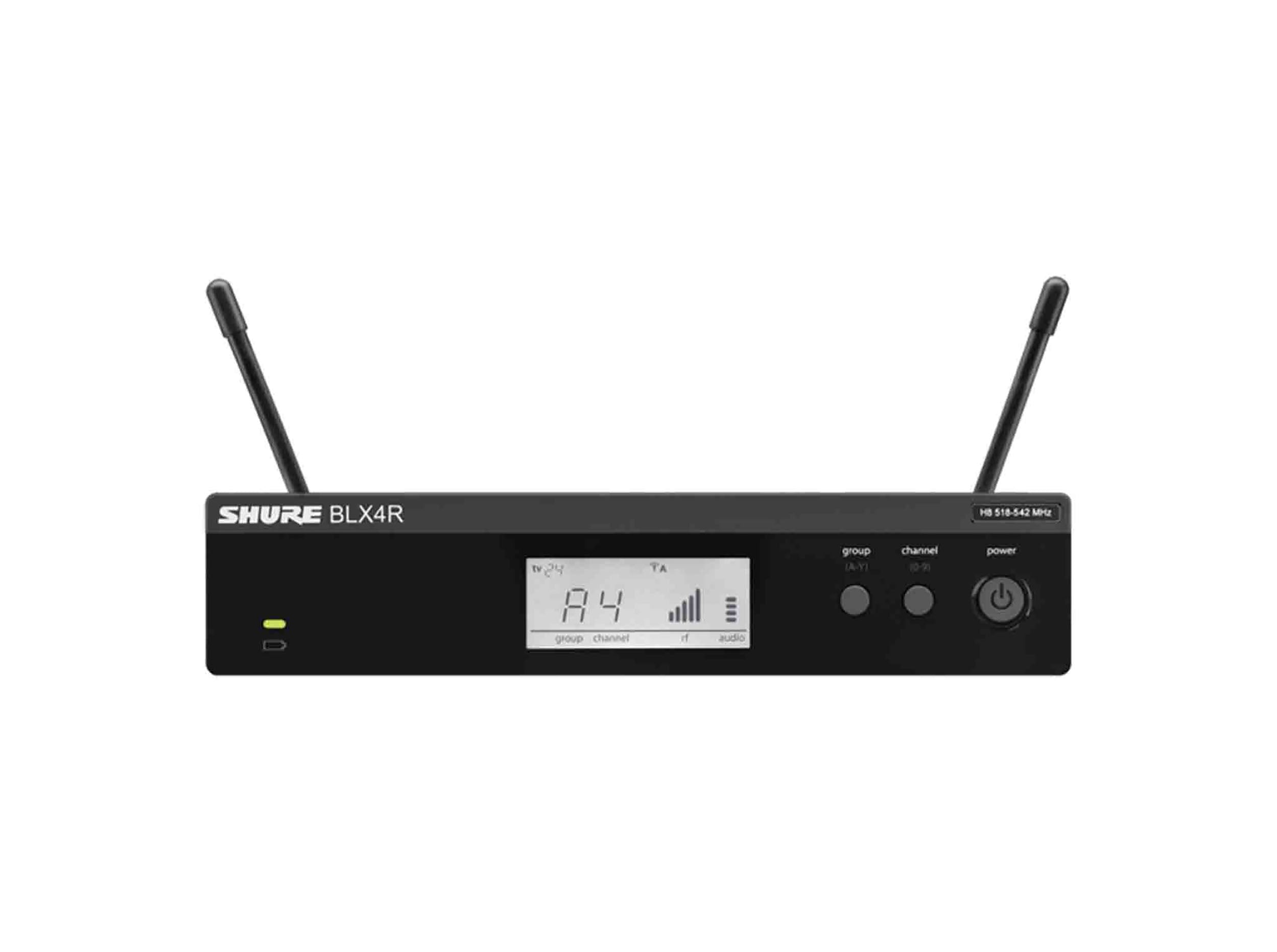 B-Stock: Shure BLX24R/SM58-H9, Wireless Rack Mount Vocal System with SM58 - H9 (512-542 MHz)