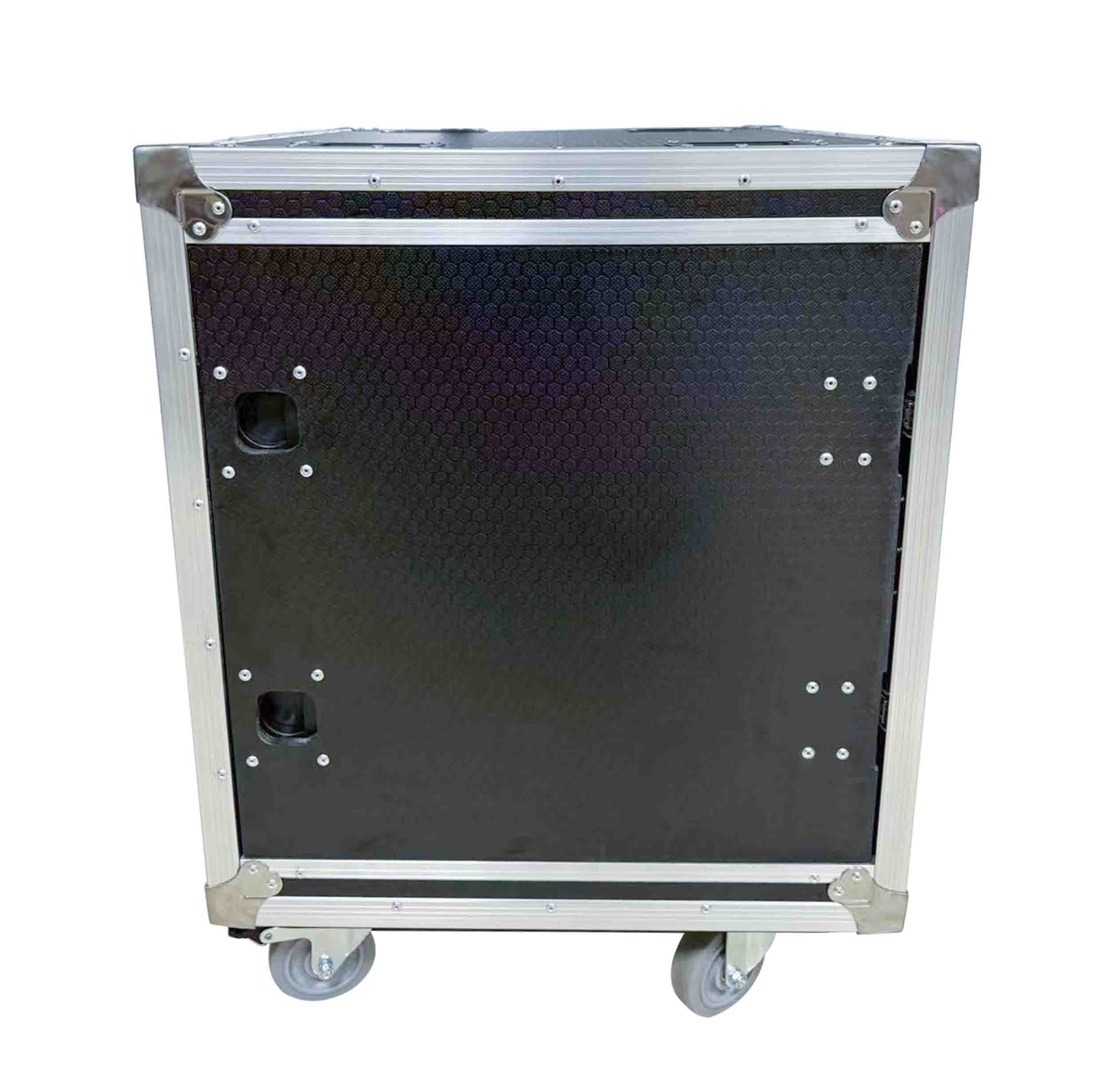ProX T-16USLAM24, 16U 24" Deep Vertical Rack Shock Mount Case with 2 Sliding Slam Doors and 4" Caster Wheels by ProX Cases