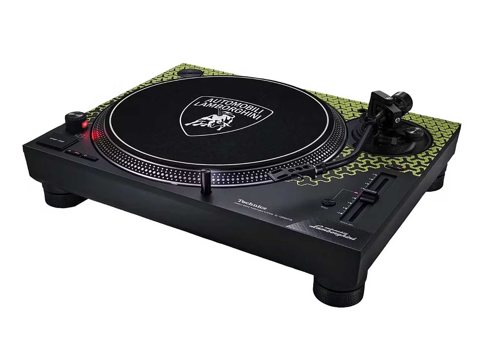 Open Box: Technics SL-1200M7BPG Special Edition Lamborghini Direct Drive Turntable System - Green by Technics