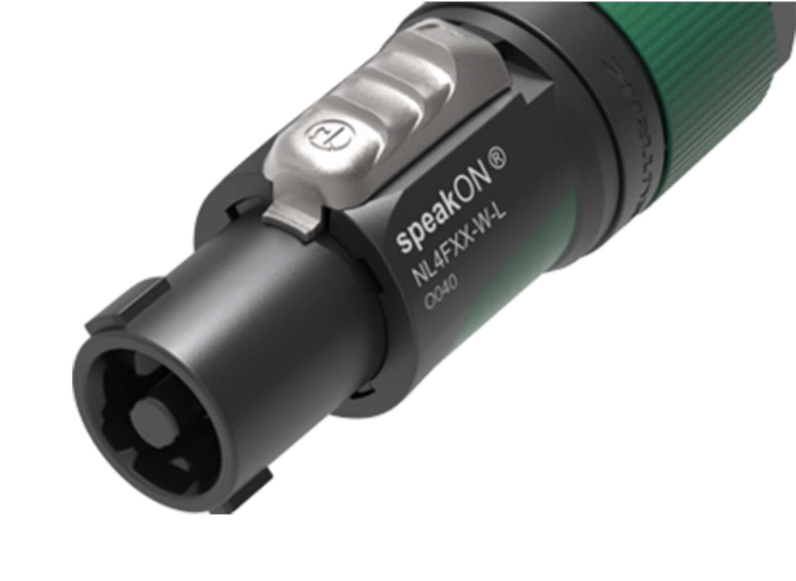 B-Stock: Neutrik speakON Cable End with XX Series 4 Pole in Green with Large - NL4FXX-W-L by Neutrik