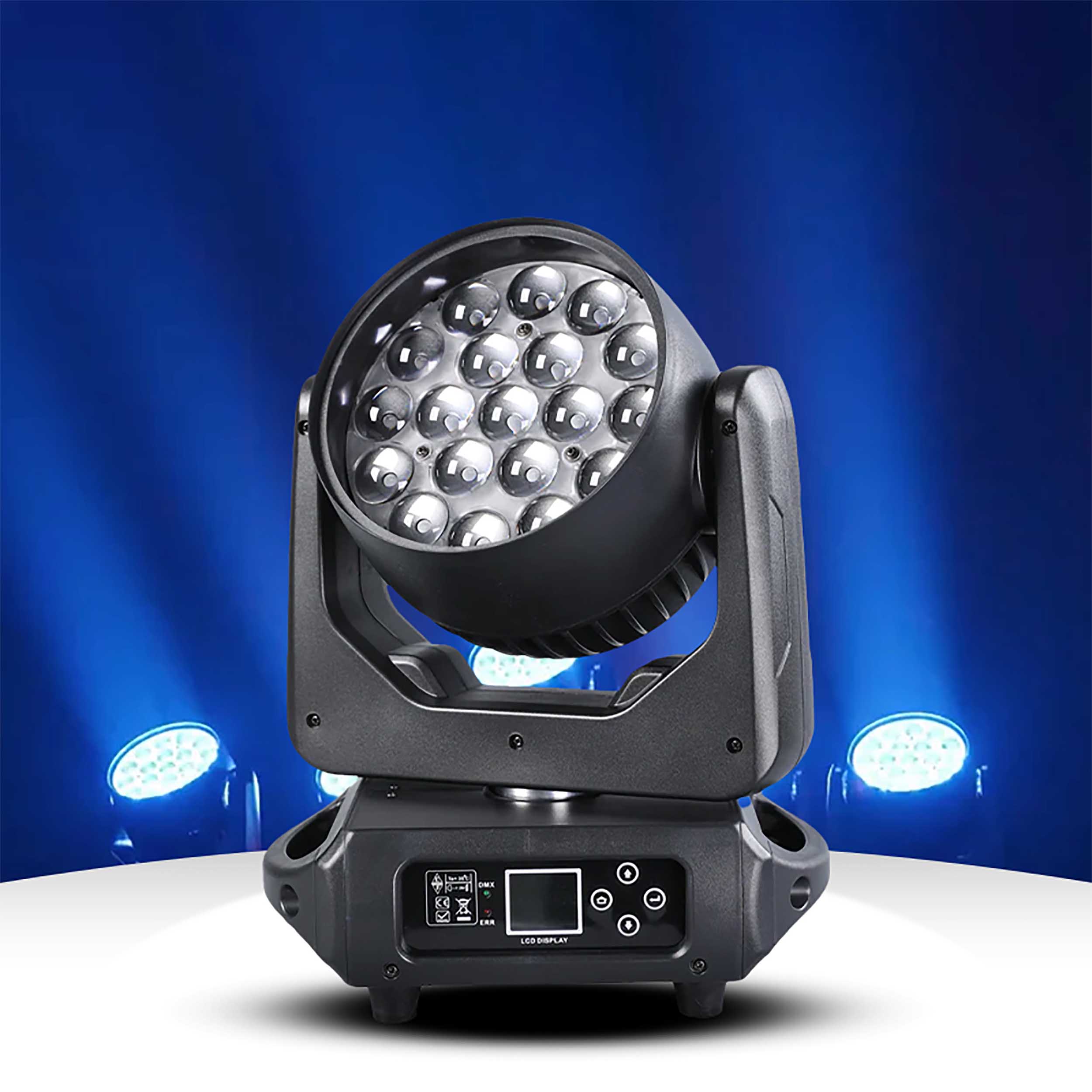 Bauer Cosmos 19×15W RGBW LED Moving Head Zoom Wash